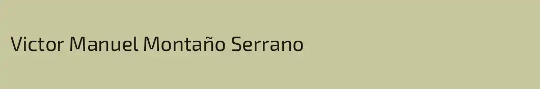 Victor Manuel Montaño Serrano